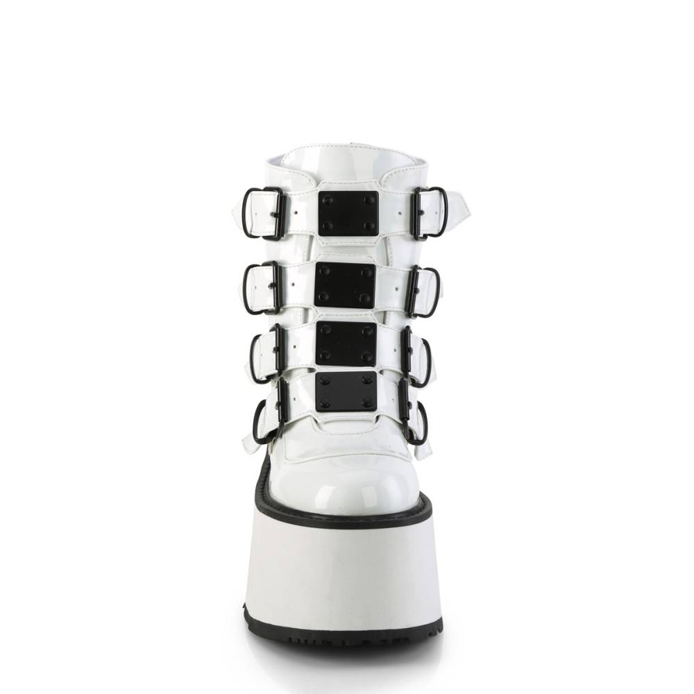 DemoniaCult - DAMNED105 Plateau Laarzen - Wit